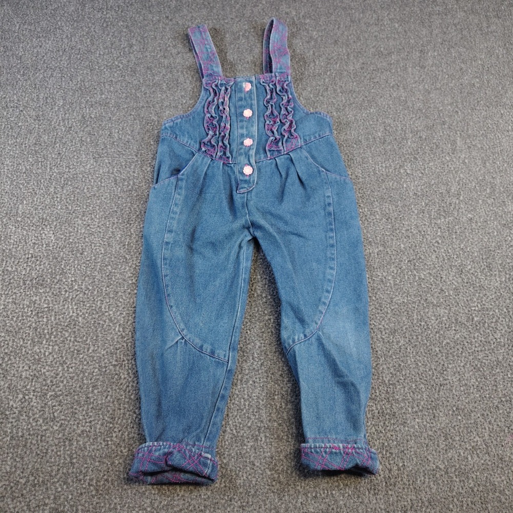Vintage Popsicle denim girls overalls sz 3